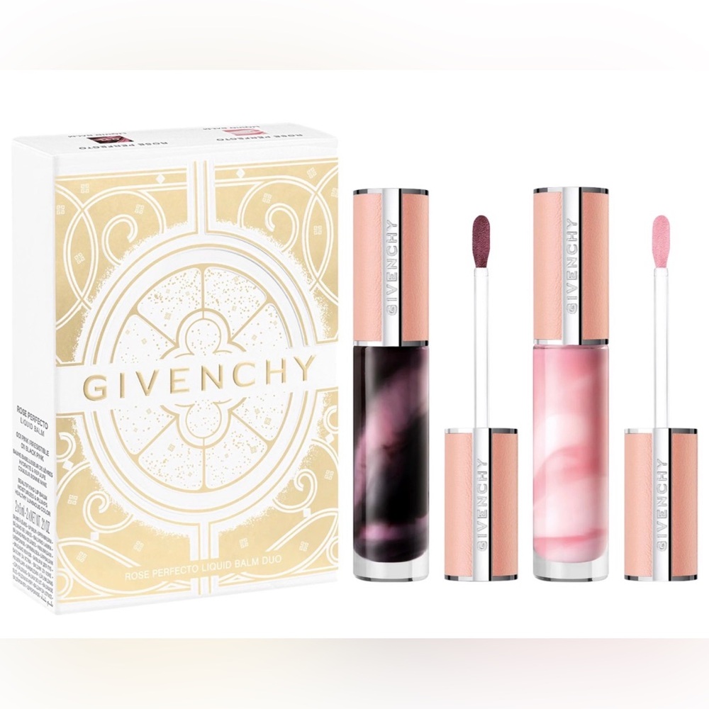 New and Sealed - Givenchy Limited Edition Rose Perfecto Tinted Liquid Balm Set